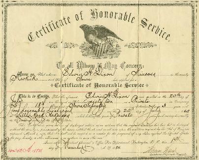 Civil War Service Document